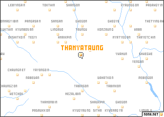 map of Thamya Taung