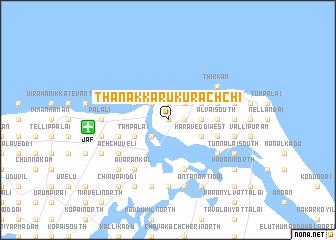 map of Thanakkarukurachchi