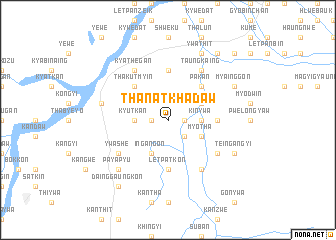 map of Thanatkhadaw