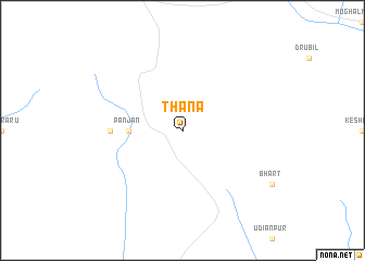 map of Thāna