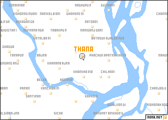 map of Thāna