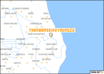 map of Thanbanseik-kyaungzu