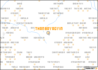 map of Thanbayagyin