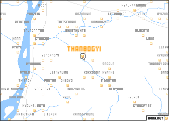 map of Thanbogyi