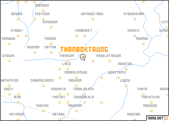 map of Thanboktaung