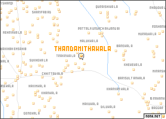 map of Thanda Mithawāla