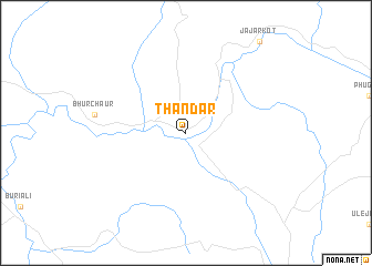 map of Thāndār