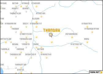 map of Thandaw