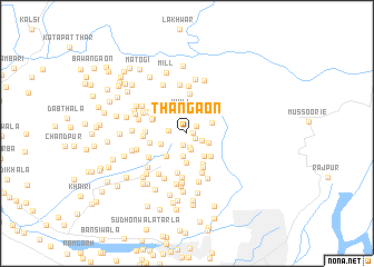 map of Thangaon