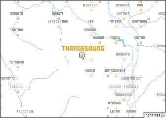 map of Thangedaung