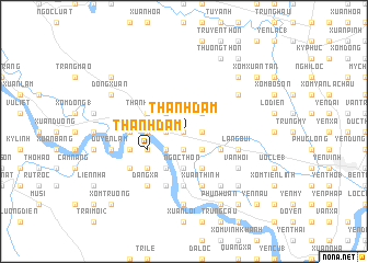 map of Thanh Dàm