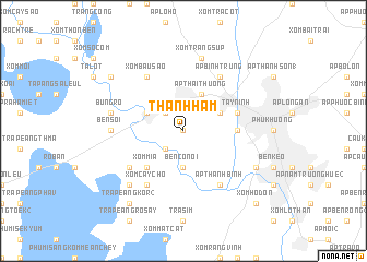 map of Thanh Hàm