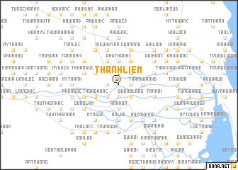 map of Thanh Liêm