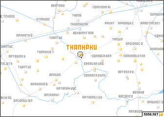 map of Thạnh Phú