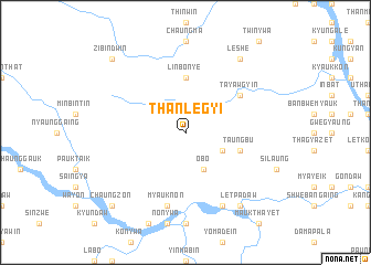 map of Thanlegyi