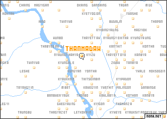 map of Thanmadaw