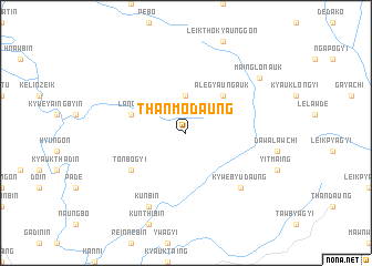 map of Thanmodaung