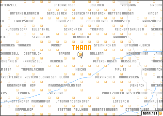 map of Thann