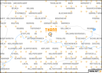 map of Thann