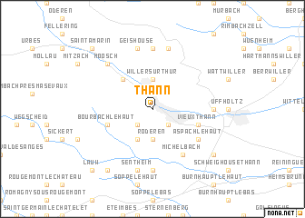 map of Thann