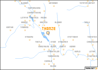 map of Thanze