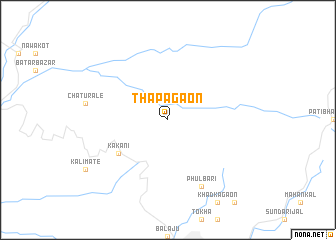 map of Thāpāgāon