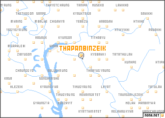 map of Thapanbinzeik