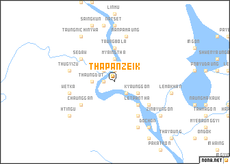 map of Thapanzeik