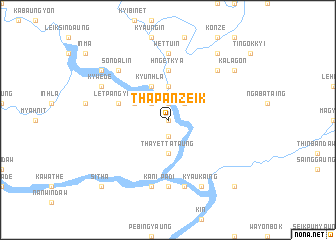 map of Thapanzeik