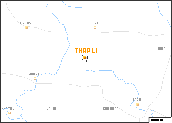 map of Thapli