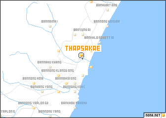 map of Thap Sakae