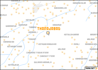 map of Tharājābād