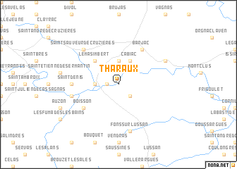 map of Tharaux