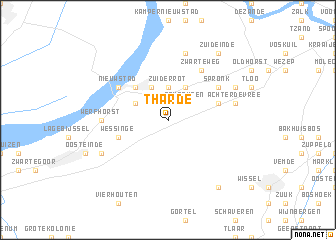 map of ʼt Harde