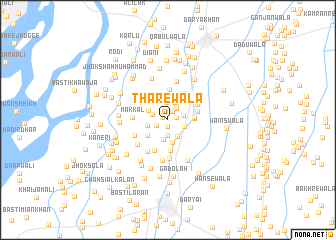 map of Thārewāla