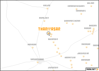 map of Thariyāsar