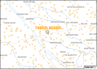 map of Thāro Laghāri