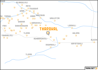 map of Tharowāl