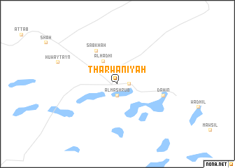 map of Tharwānīyah