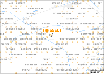 map of ʼt Hasselt