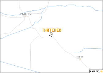 map of Thatcher