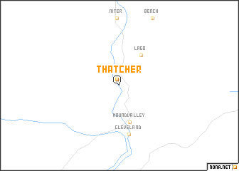 map of Thatcher