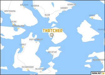 map of Thatcher