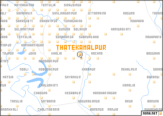 map of Thate Kamālpur