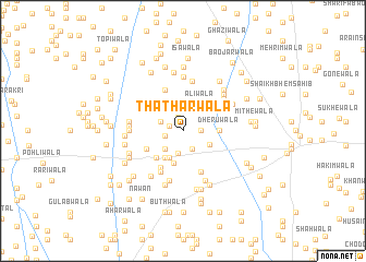 map of Thathārwāla