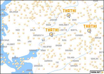map of Thāthi