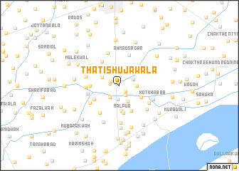 map of Thāti Shujāwāla