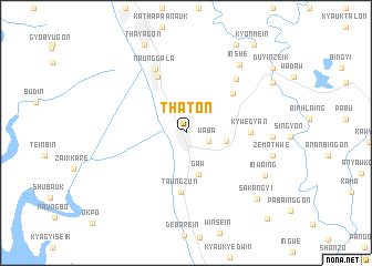 map of Thaton