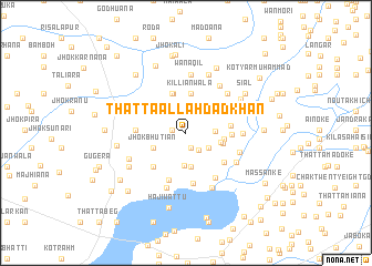 map of Thatta Allahdād Khān