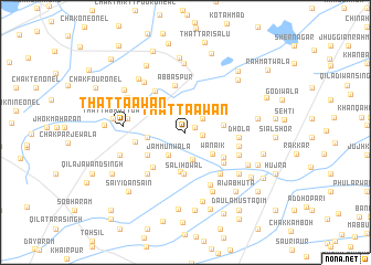 map of Thatta Awān